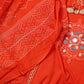 Orange Printed Suit Set
