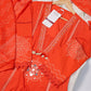 Orange Printed Suit Set