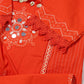 Orange Printed Suit Set