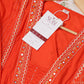 Orange Printed Suit Set