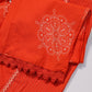 Orange Printed Suit Set