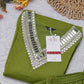 Olive Green Embellished Kurta Set