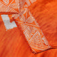 Orange Printed Kurta Set