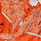 Orange Printed Kurta Set