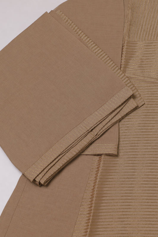 Mocha Beige A-line Straight Kurta Set