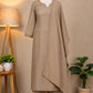 Mocha Beige A-line Straight Kurta Set