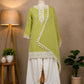 Olive Green Embroidered Kurta Set