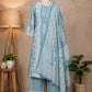 Light Blue Floral Printed Kurta Set