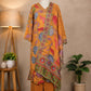 Mustard Floral Printed Kurta Set