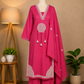 Pink Embroidered Suit Set
