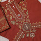 Maroon Floral Embroidered Suit Set