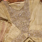 Beige Embroidered Suit Set for Women