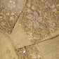 Beige Embroidered Suit Set for Women