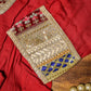 Red Kurta Set for Women with Multicolor Dupatta
