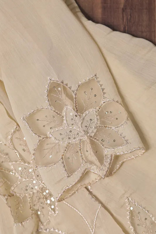 Ivory Embroidered Co-ord Set for Women