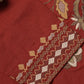 Maroon Floral Embroidered Suit Set